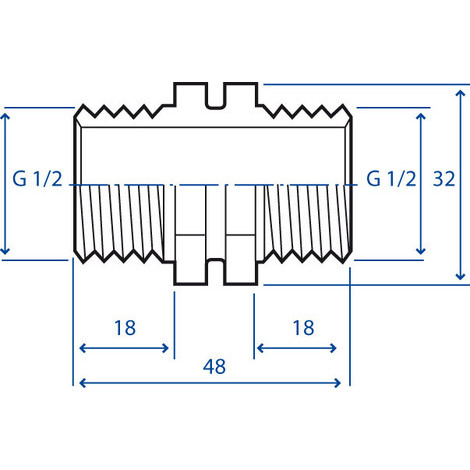 NIPPLO SIMMETRICO G 1/2